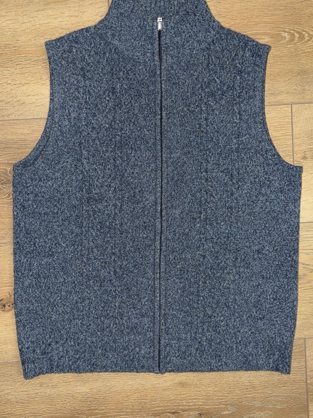 Pendleton 100% Lambswool Full Zip Sweater Vest Gray Medium